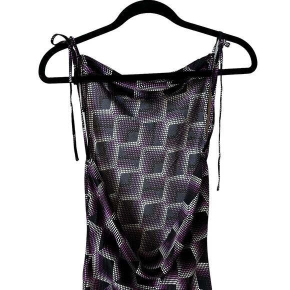 BP Nordstrom New Women's Geometric Backless Dress Purple XS Whimsigoth Y2k Goth - Picture 5 of 9
